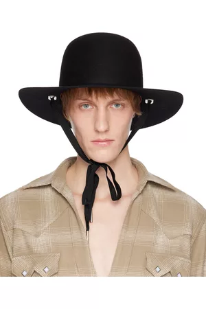 The Letters Heren Hoeden - Black Fur Choker Fedora