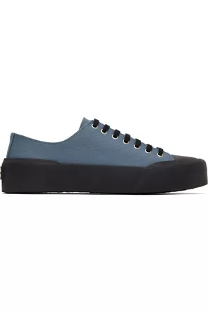 Jil Sander Heren Platform - Blue Platform Sneakers