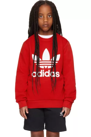 adidas Kids Red Trefoil Big Kids Sweatshirt