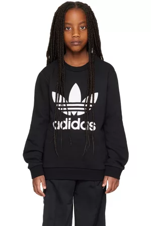 adidas Kids Black Trefoil Big Kids Sweatshirt