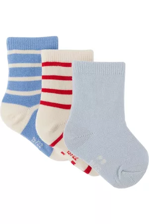 Petit Bateau Sokken - Three-Pack Baby Multicolor Striped Socks