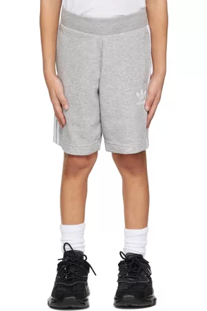 adidas Shorts - Kids Gray Adicolor Big Kids Shorts