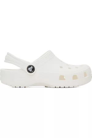 Crocs Slippers - Kids White Classic Clogs