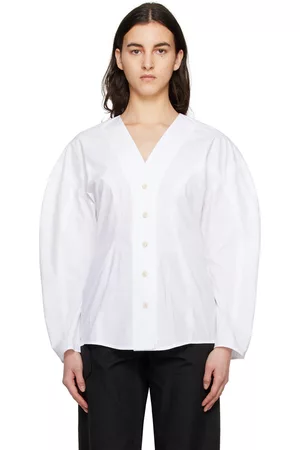 Dagmar White Fitted Blouse