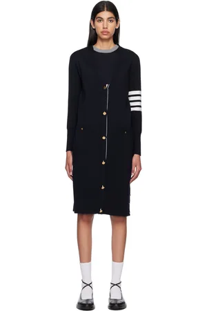 Thom Browne Navy 4-Bar Cardigan