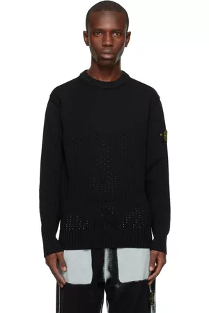 Stone Island Black Perforated Sweater