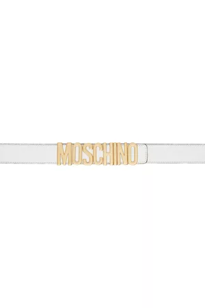 Moschino Dames Riemen - White Hardware Belt