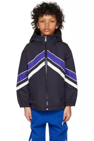 Moncler Kids Navy Hooded Jacket