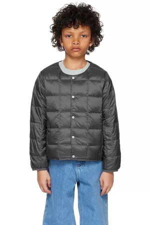 TAION Kids Gray Quilted Down Jacket