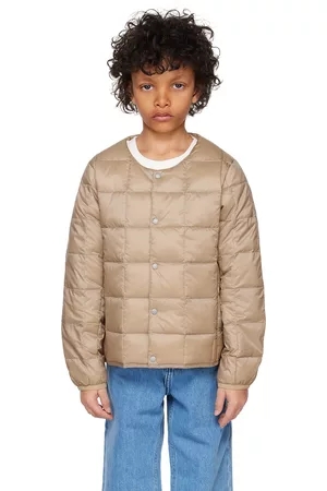 TAION Kids Beige Quilted Down Jacket