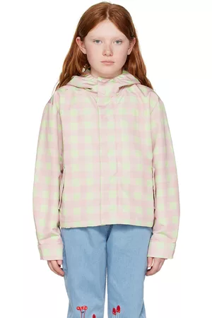 Stella McCartney Kids Pink & Green Check Jacket