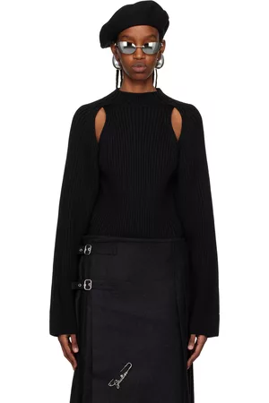 Jean Paul Gaultier Dames Sweaters - Black Cutout Sweater