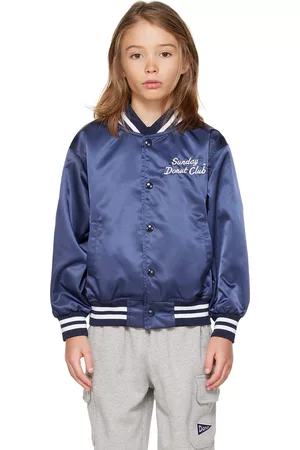SUNDAY DONUT CLUB® Donsjassen - Kids Navy Embroidered Jacket
