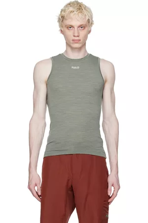 PEdALED Heren Tops - Khaki Breathable Tank Top