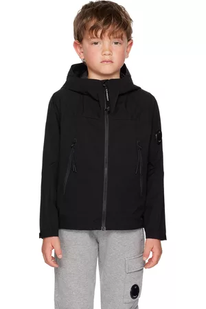 C.P. Company Donsjassen - Kids Black Hooded Jacket