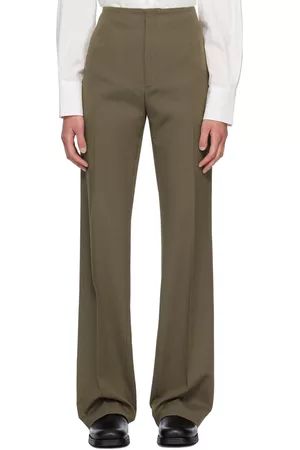 Hope Dames Broeken - Khaki Drawn Trousers