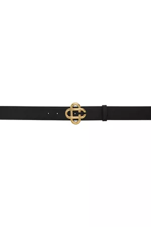 Casablanca Dames Riemen - Black CC Logo Buckle Belt