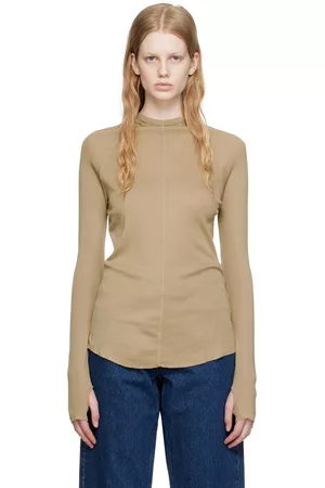 Hope Dames Lange mouw - Taupe Fence Long Sleeve T-Shirt