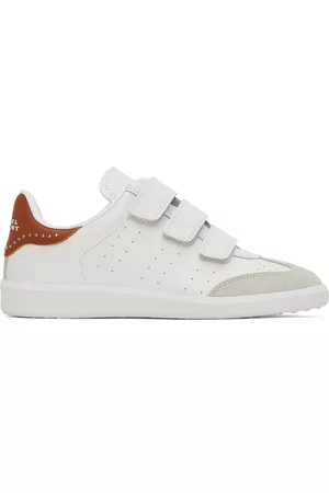 Isabel Marant Dames Sneakers - White & Brown Beth Sneakers