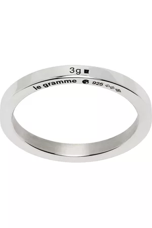 Le Gramme Heren Ringen - Silver 'La 3g' Ribbon Ring