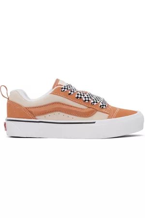 Vans Dames Sneakers - Orange & Beige Knu Skool VLT LX Sneakers