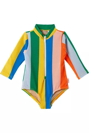 Tiny Cottons Baby Badpakken - Baby Multicolor Stripes One-Piece Swimsuit