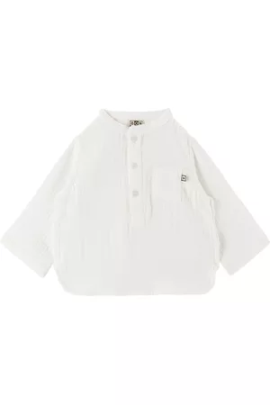 BONTON T-shirts - Baby White Three-Button Shirt