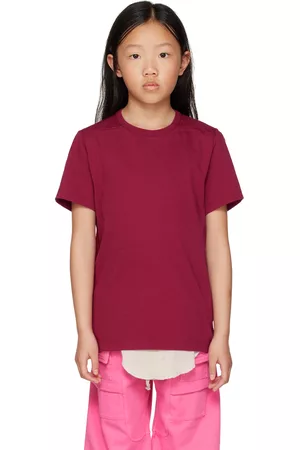 Rick Owens T-shirts - Kids Pink Level T-Shirt