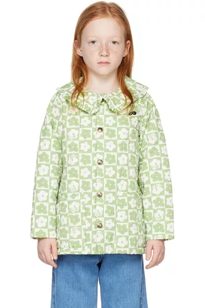 Beau Loves Donsjassen - Kids Green Martha Collar Jacket