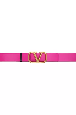 VALENTINO GARAVANI Dames Riemen - Pink VLogo Reversible Belt