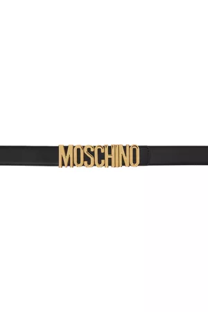 Moschino Dames Riemen - Black Hardware Belt