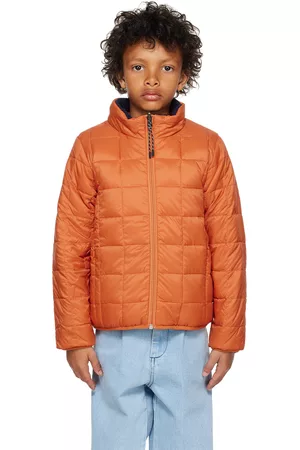TAION Donsjassen - Kids Orange & Navy Reversible Down Jacket