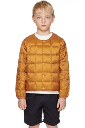 TAION Donsjassen - Kids Orange Quilted Down Jacket