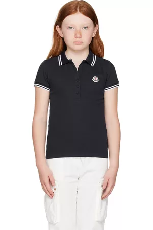 Moncler Poloshirts - Kids Navy Placket Polo