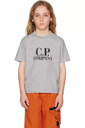 C.P. Company T-shirts - Kids Gray Goggle Print T-Shirt