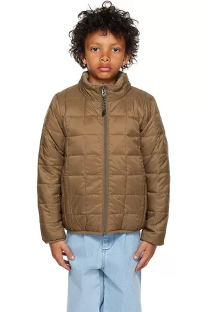 TAION Donsjassen - Kids Brown & Beige Reversible Down Jacket