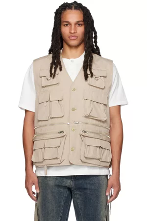 MASTERMIND Heren Vesten - Beige Multi-Pocket Vest