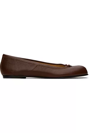 Maison Margiela Dames Instappers - Brown Tabi Ballerina Flats
