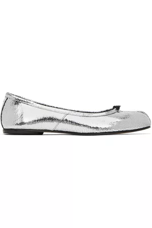 Maison Margiela Dames Instappers - Silver Broken Mirror Tabi Ballerina Flats