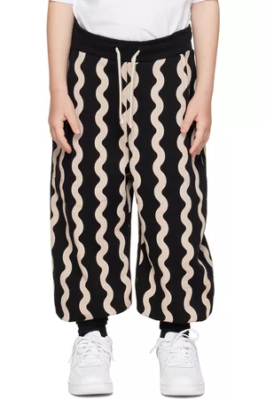 MÊME Broeken - SSENSE Exclusive Kids Off-White & Black Lounge Pants