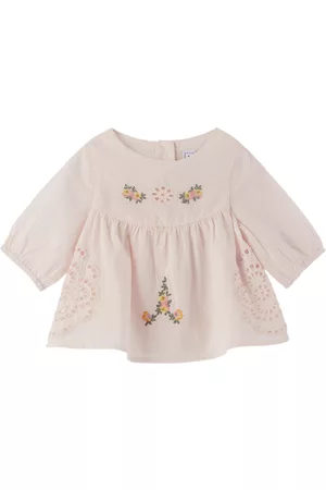 Tartine Et Chocolat T-shirts - Baby Pink Embroidered Shirt