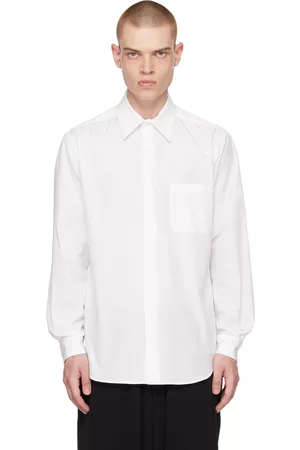 YOHJI YAMAMOTO Heren Overhemden voor pakken - White Suit Broad Shirt