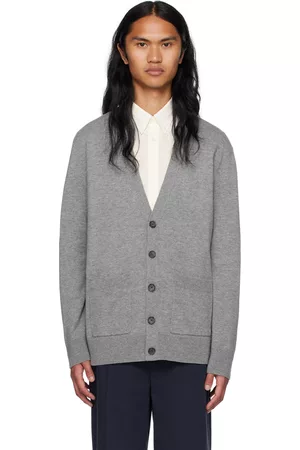A.P.C. Heren Cardigans - Grey Theo Cardigan