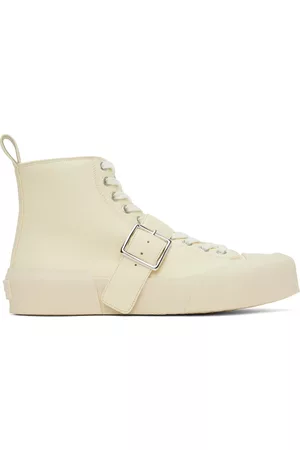 Jil Sander Dames Sneakers - Off-White Buckle Sneakers