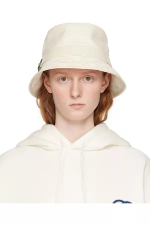 Gucci Dames Buckethat - Off-White GG Bucket Hat
