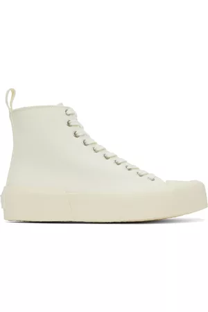 Jil Sander Dames Tops - White High-Top Sneakers