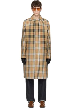 Burberry Beige Check Coat