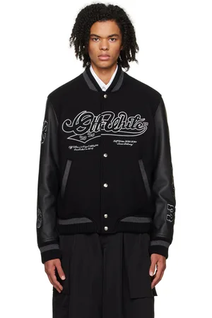 OFF-WHITE Black Tyre Moon Bomber Jacket