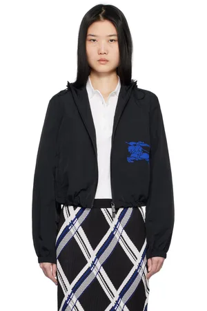 Burberry Black Nylon Cropped Jacket