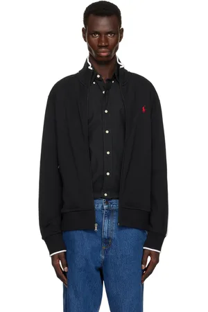 Ralph Lauren Black Interlock Track Jacket